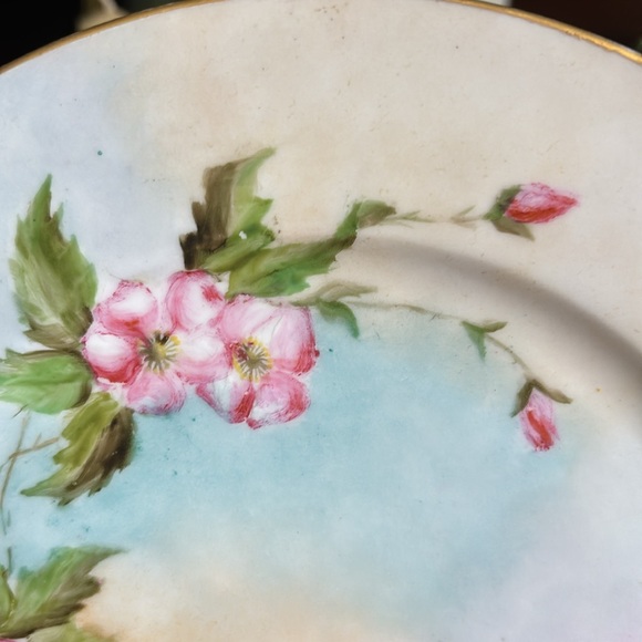 Vintage Handpainted Floral Plate - Picture 4 of 8